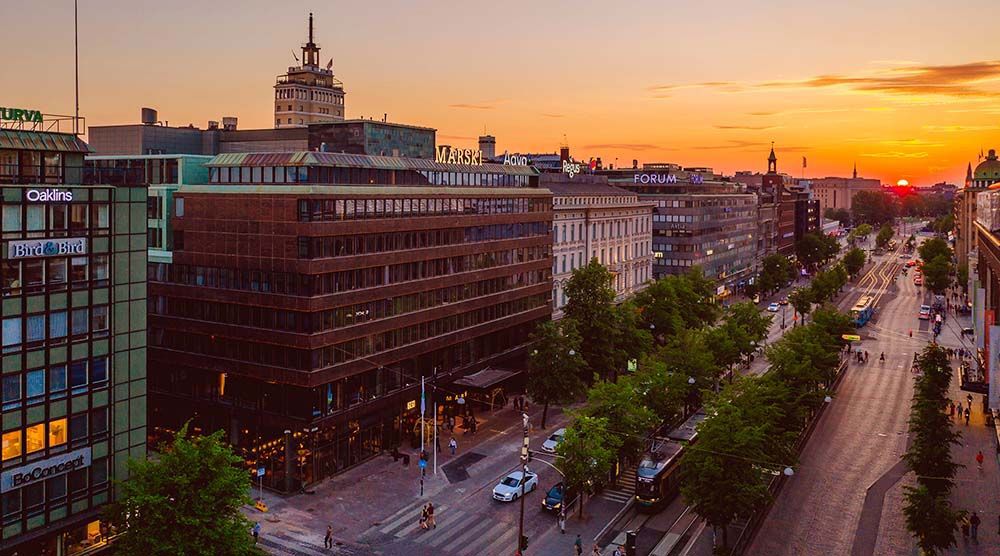 Auringonlasku Helsingissä Marski by Scandic